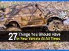 27 Things You Should Have In Your Vehicle At All Times