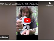 CRAZY Survival Hack | Start a Fire With a Plastic Bag