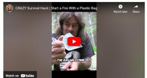CRAZY Survival Hack | Start a Fire With a Plastic Bag